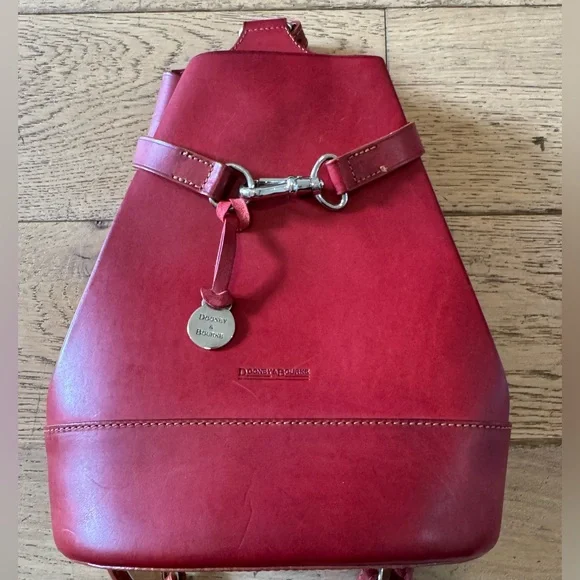 Dooney & Bourke | Bags | Dooney Bourke Red Leather Backpack  display picture 1